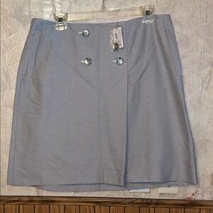 Classic Striped gray & white the limited skirt (14)(nwt)